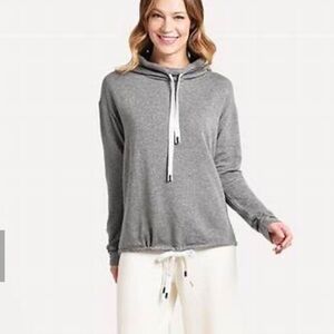 Stateside Heather Gray Cowl Neck Top